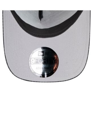 Men's Black New York Giants Midnight Ink Tonal Text A-Frame Trucker 9FORTY Adjustable Hat