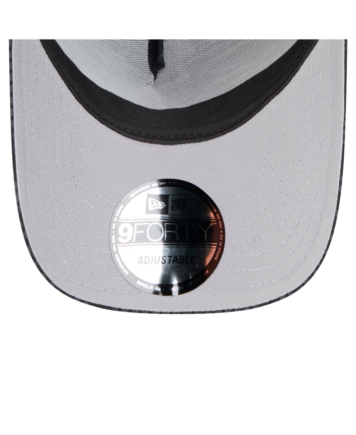 New Era Men's Black New York Giants Midnight Ink Tonal Text A-frame Trucker 9forty Adjustable Hat In Black