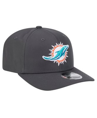 Men's Graphite Miami Dolphins Main 9SEVENTY Stretch-Snap Hat