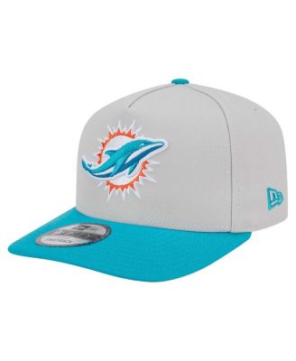 New Era - Men's Stone Miami Dolphins Decent 9FIFTY A-Frame Snapback Hat