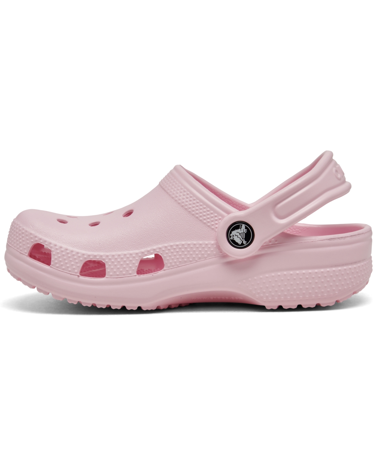 Crocs Little Girls Classic Clog Sandals From Finish Line In Pink Milk