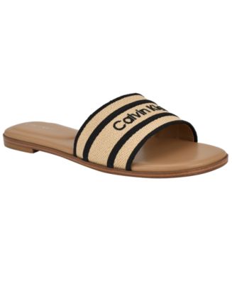 【 】★サンダル★ Women's Kendell Flat Sandals Calvin Klein Kendell Flat Slip-On Casual Sandals - Macy's