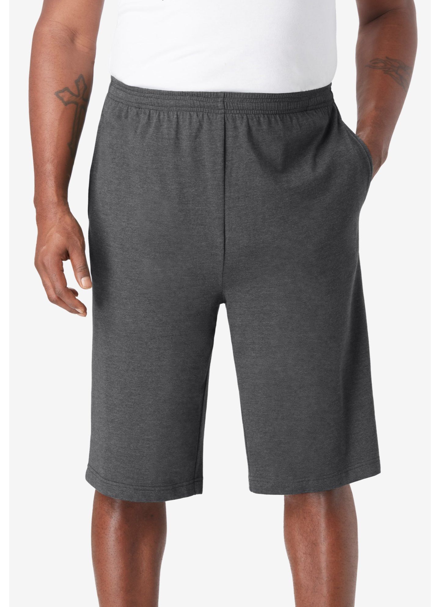 Мужские шорты KingSize Lightweight Longer Length Jersey Shorts, цвет: Assorted Basic — фото 2