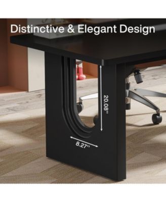 Modern Executive Desk, 70.9" Large Office Computer Desk, Meeting Room Table, Simple Workstation Business Furniture for Home Office