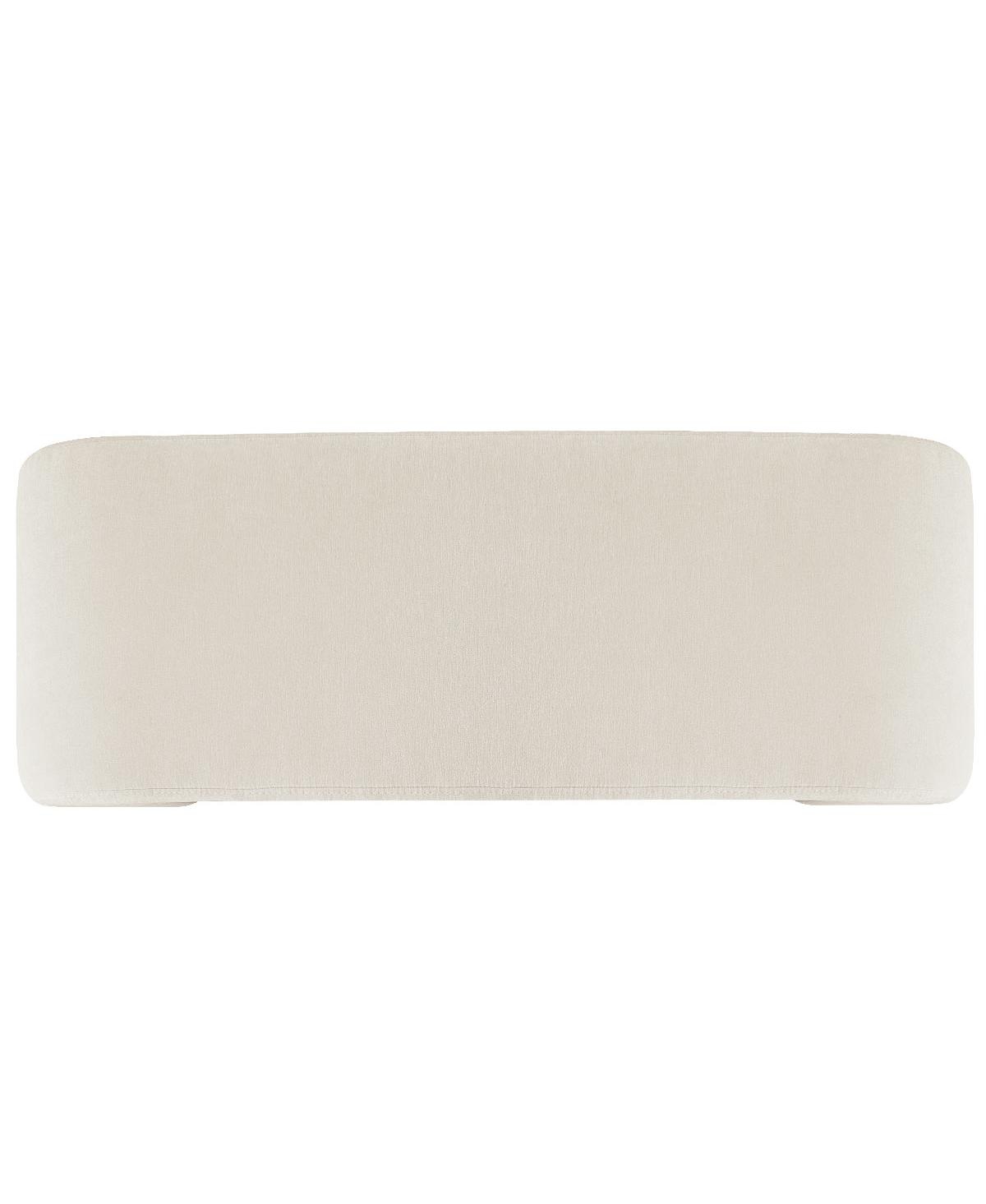 47" Upholstered Scroll Velvet Waterfall Bench/Chenille Entryway Bench-Maison Boucle