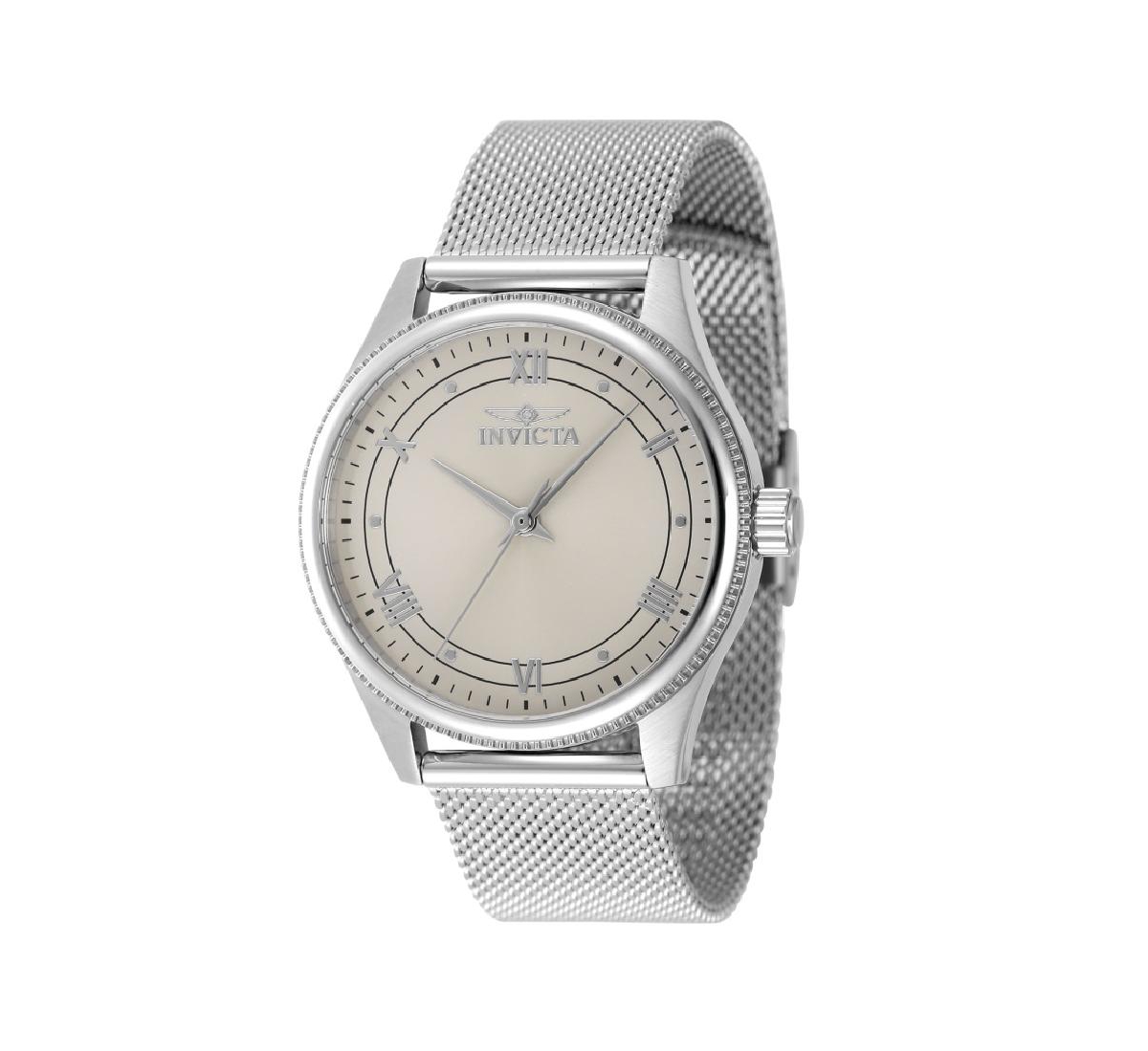 Women's 48486 Celestial Quartz 3 Hand Ivory Dial Watch - Silver