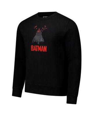 Men's Black Batman Comics Signal Pullover Sweatshirt
