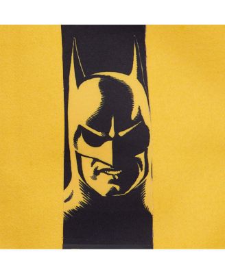 Men's Yellow Batman Comics I Am The Night Full-Zip Varsity Jacket