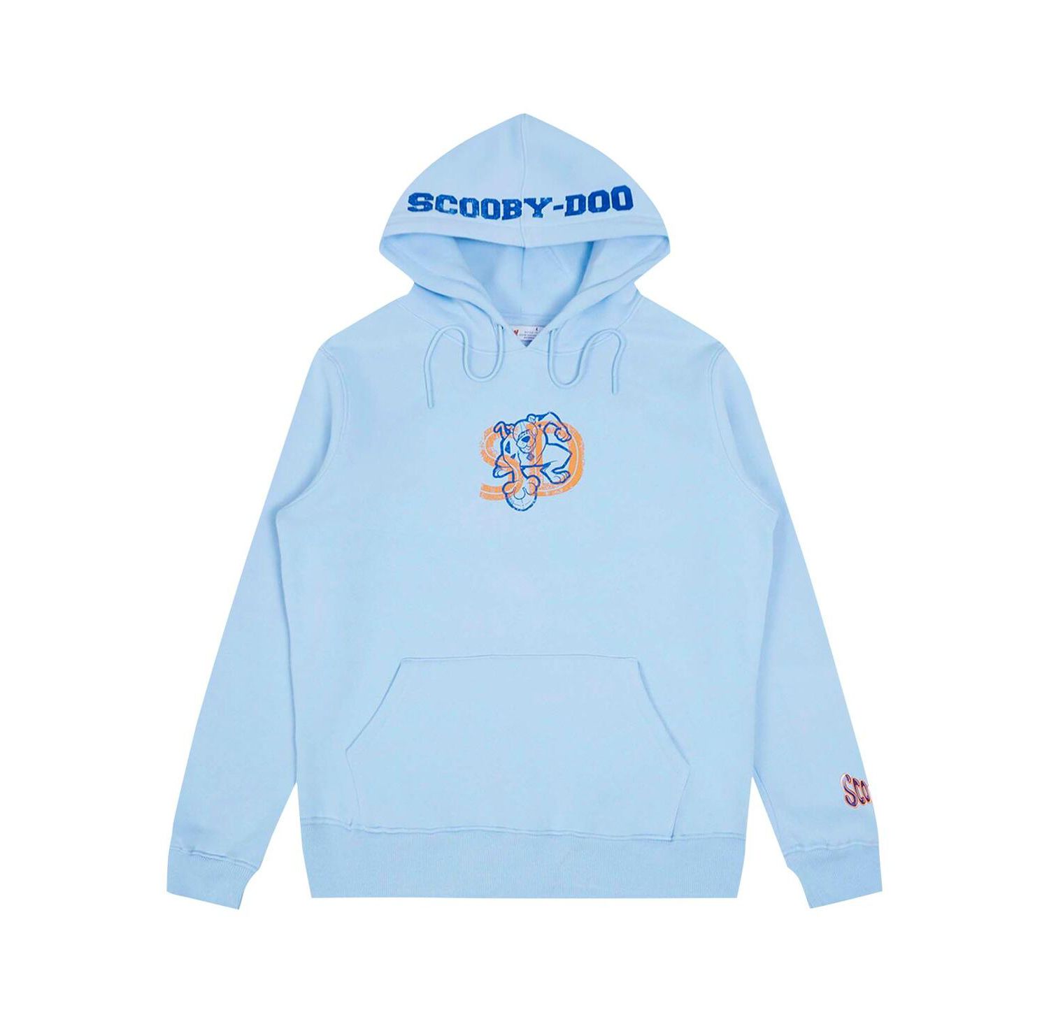 Men's Light Blue Scooby-Doo Football Training Camp Pullover Hoodie