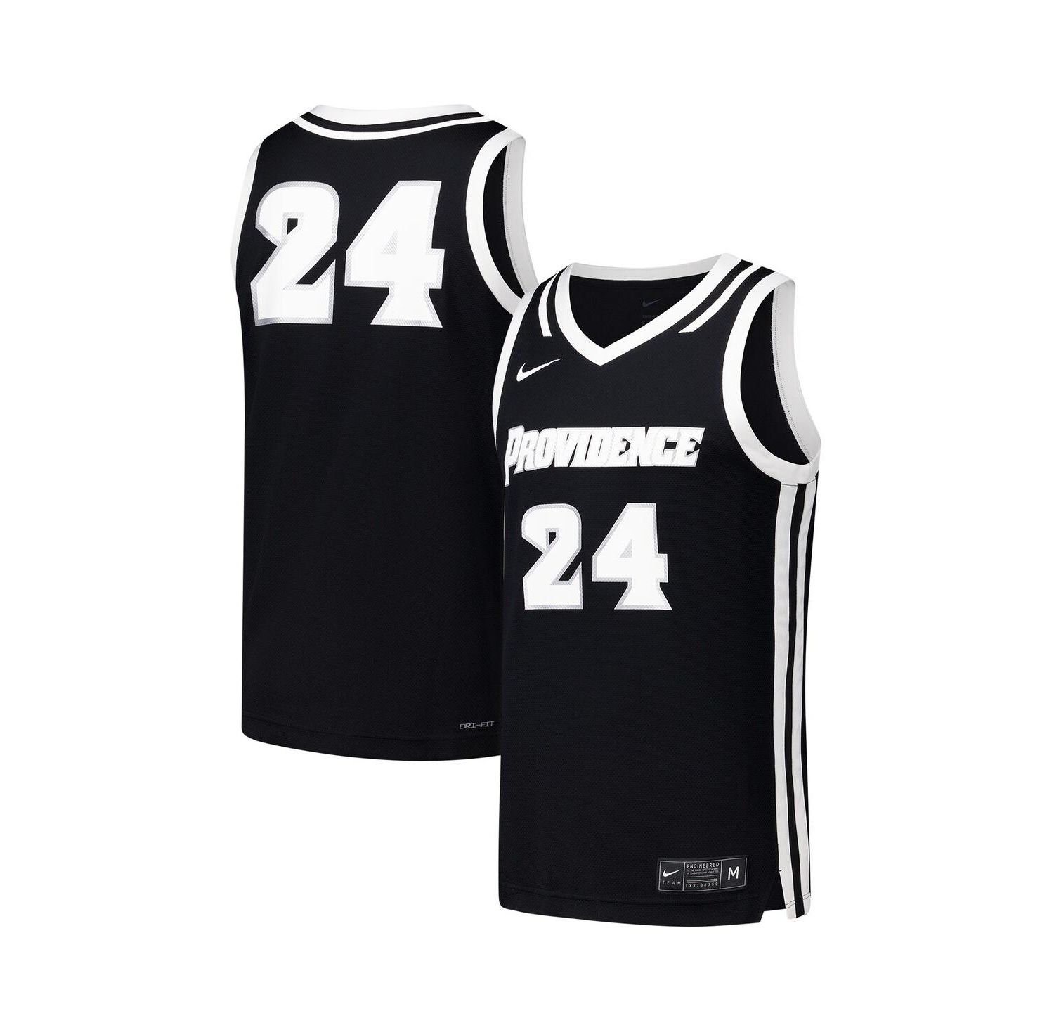 Men's 24 Black Providence Friars Replica Basketball Jersey