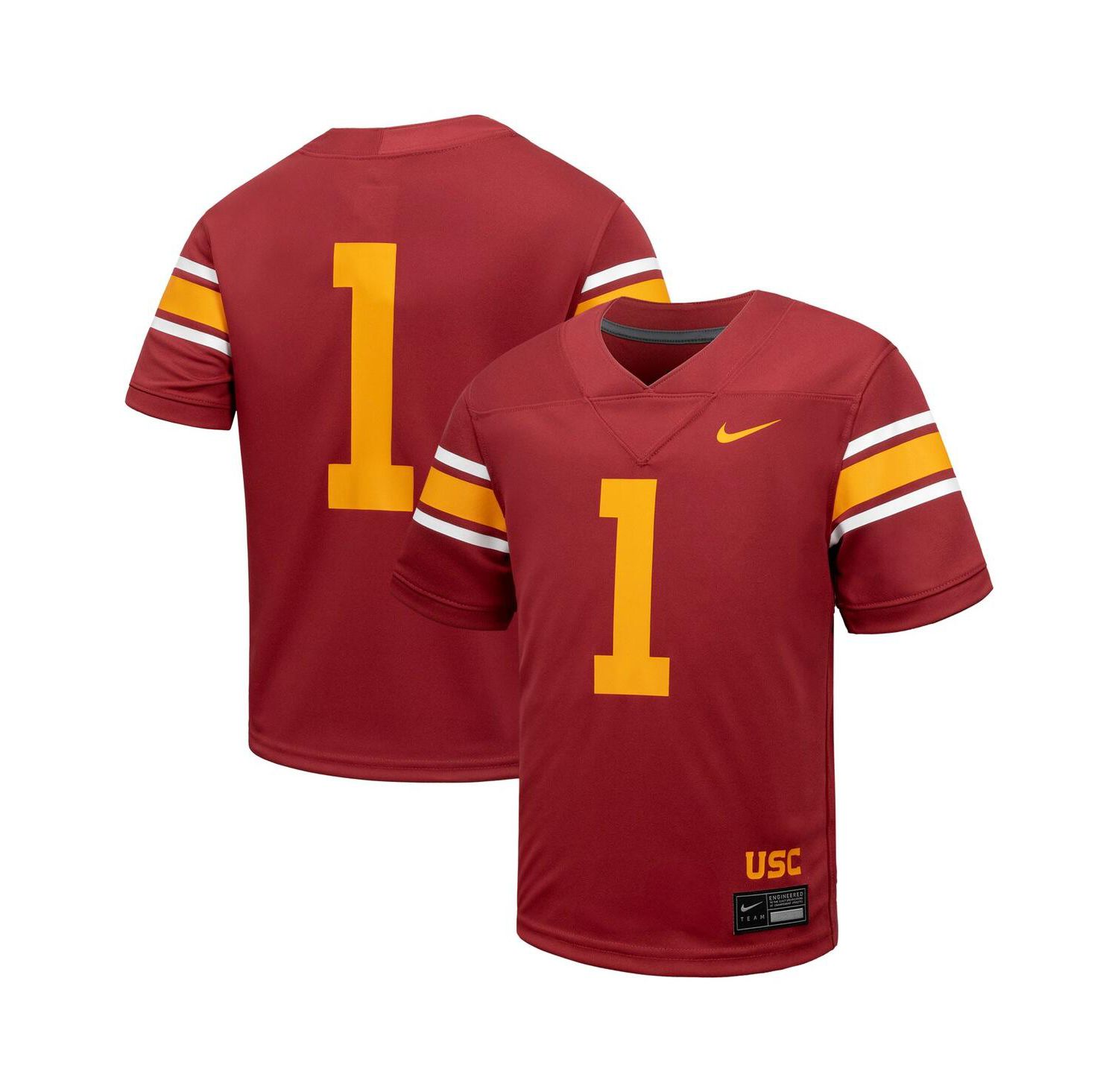 Big Boys and Girls 1 Cardinal USC Trojans Alternate Untouchable Football Jersey