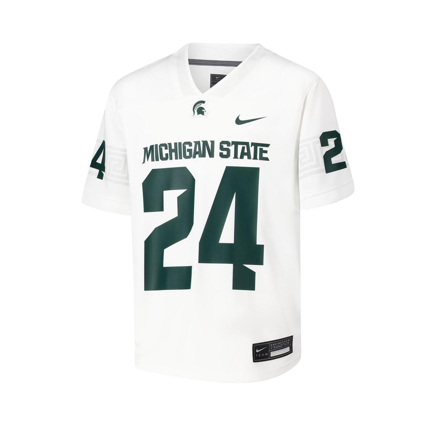 Big Boys and Girls 24 White Michigan State Spartans Untouchable Football Jersey
