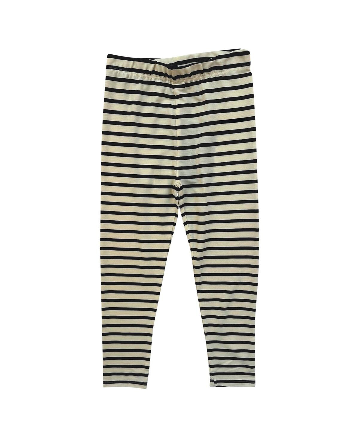 Wes & Willy Toddler Purdue Boilermakers Long Sleeve Top And Striped Leggings Set In Black