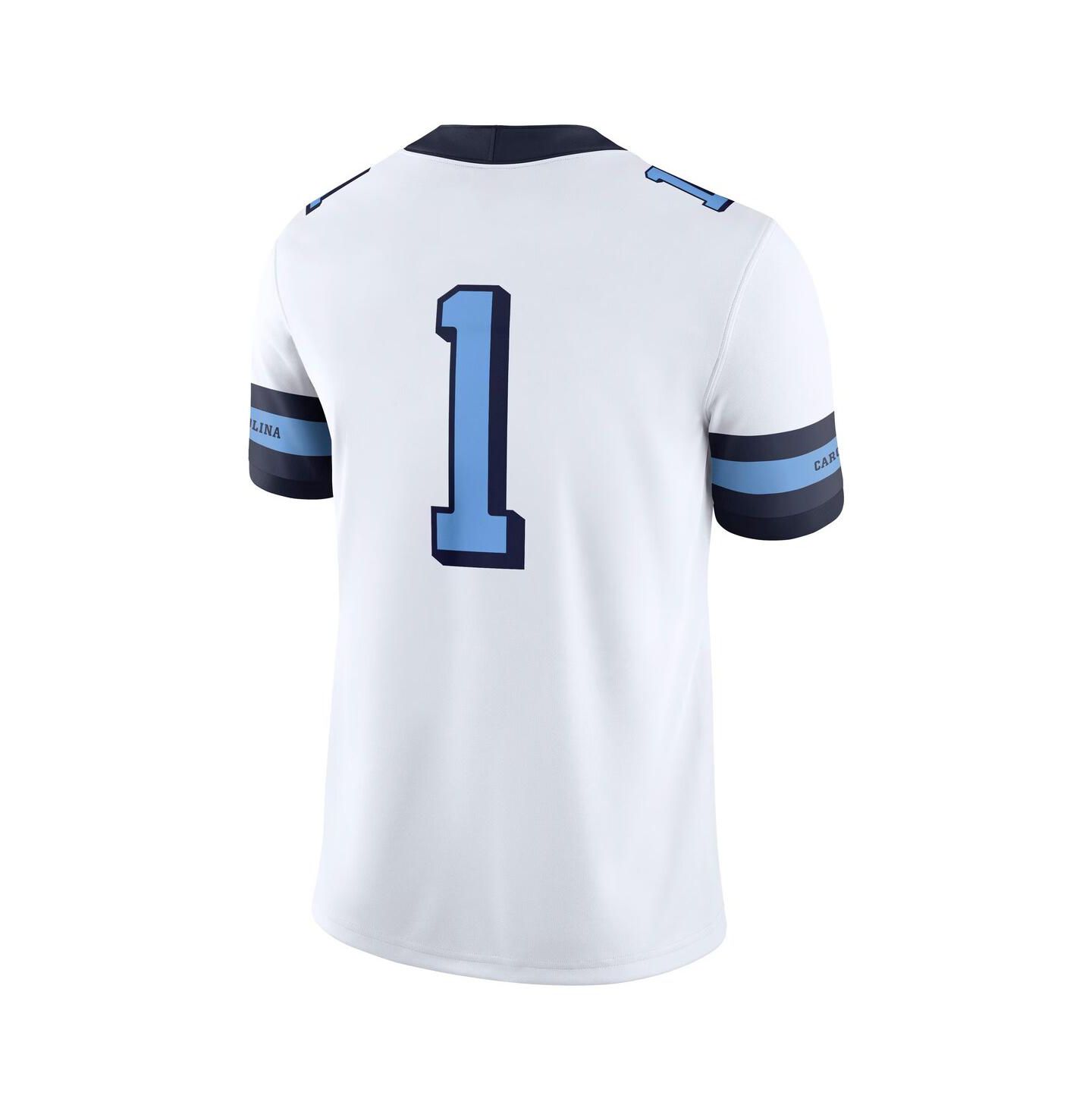 Детские топы Jordan 1 White North Carolina Tar Heels Alternate Game Jersey — фото 2