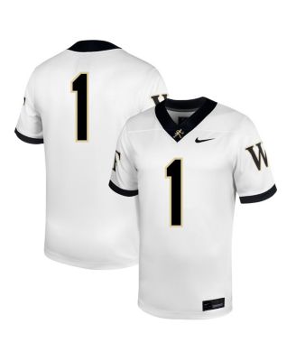 Nike - Men's 1 White Wake Forest Demon Deacons Untouchable Football Jersey