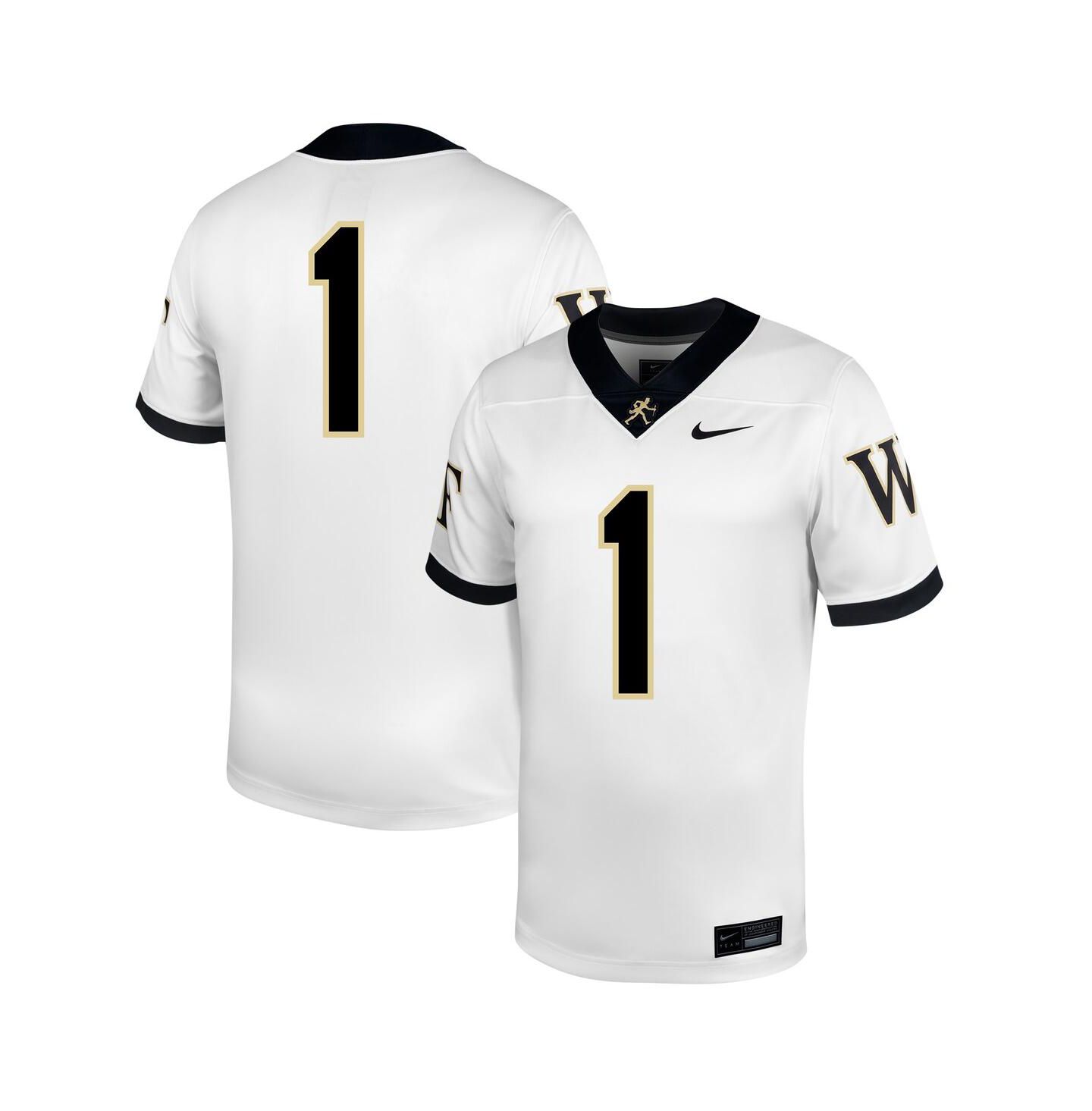 Мужской топ Nike 1 White Wake Forest Demon Deacons Untouchable Football Jersey — фото 1