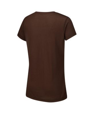 Women's Cleveland Browns Vector T-Shirt Flannel Pants Sleep Set