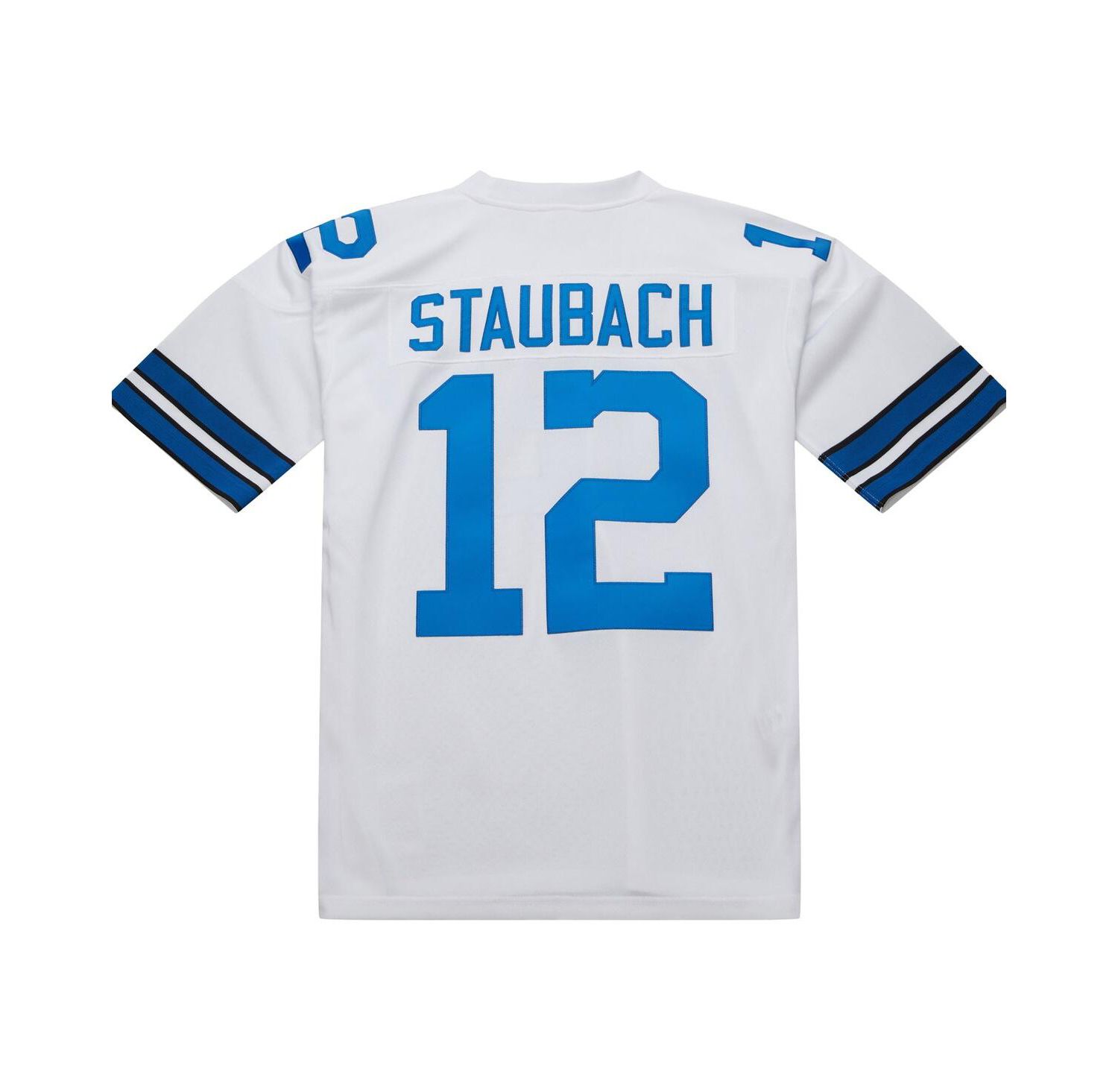 Men's Roger Staubach White Dallas Cowboys 1975 Authentic Throwback Retired Player Jersey