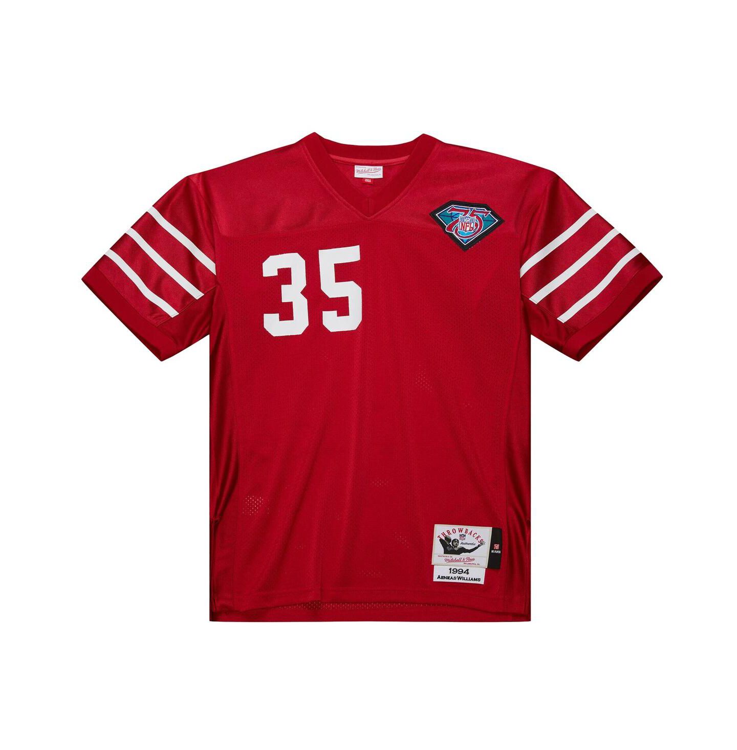 Мужской топ Mitchell & Ness Aeneas Williams Cardinal Arizona Cardinals 1994 Authentic Throwback Retired Player Jersey — фото 3