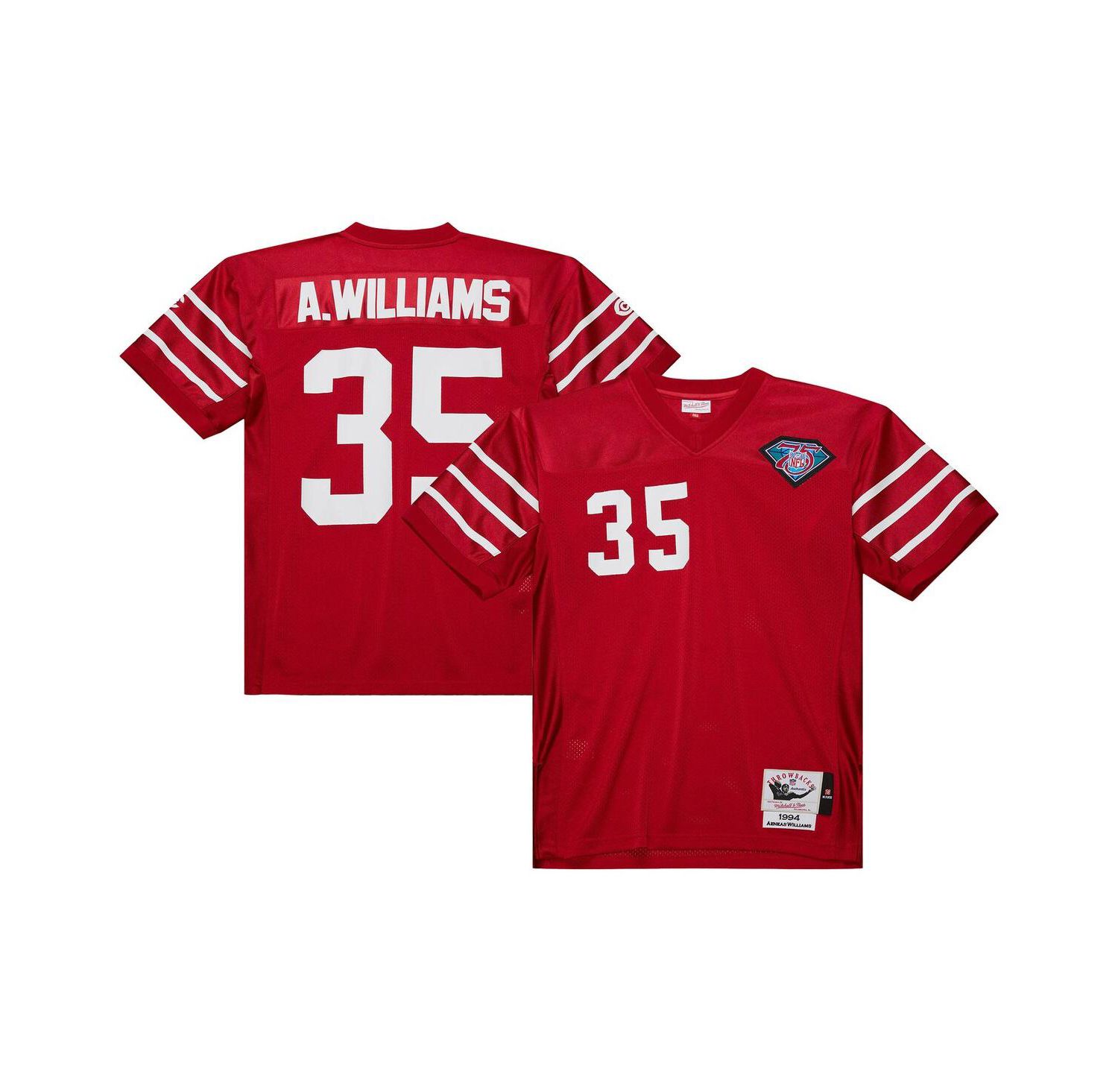 Men's Aeneas Williams Cardinal Arizona Cardinals 1994 Authentic Throwback Retired Player Jersey