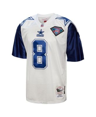 Men's Troy Aikman White Dallas Cowboys 1994 Authentic Throwback Retired Player Jersey