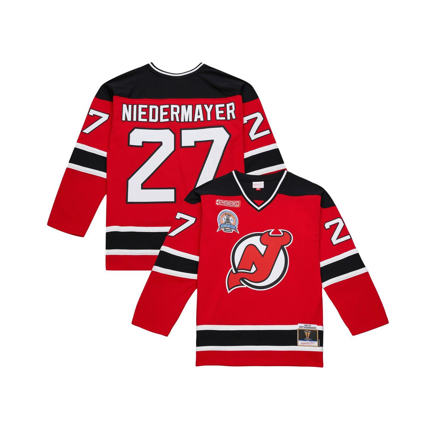 Men's Scott Niedermayer Red New Jersey Devils Big & Tall 1999/00 Blue Line 2.0 Jersey
