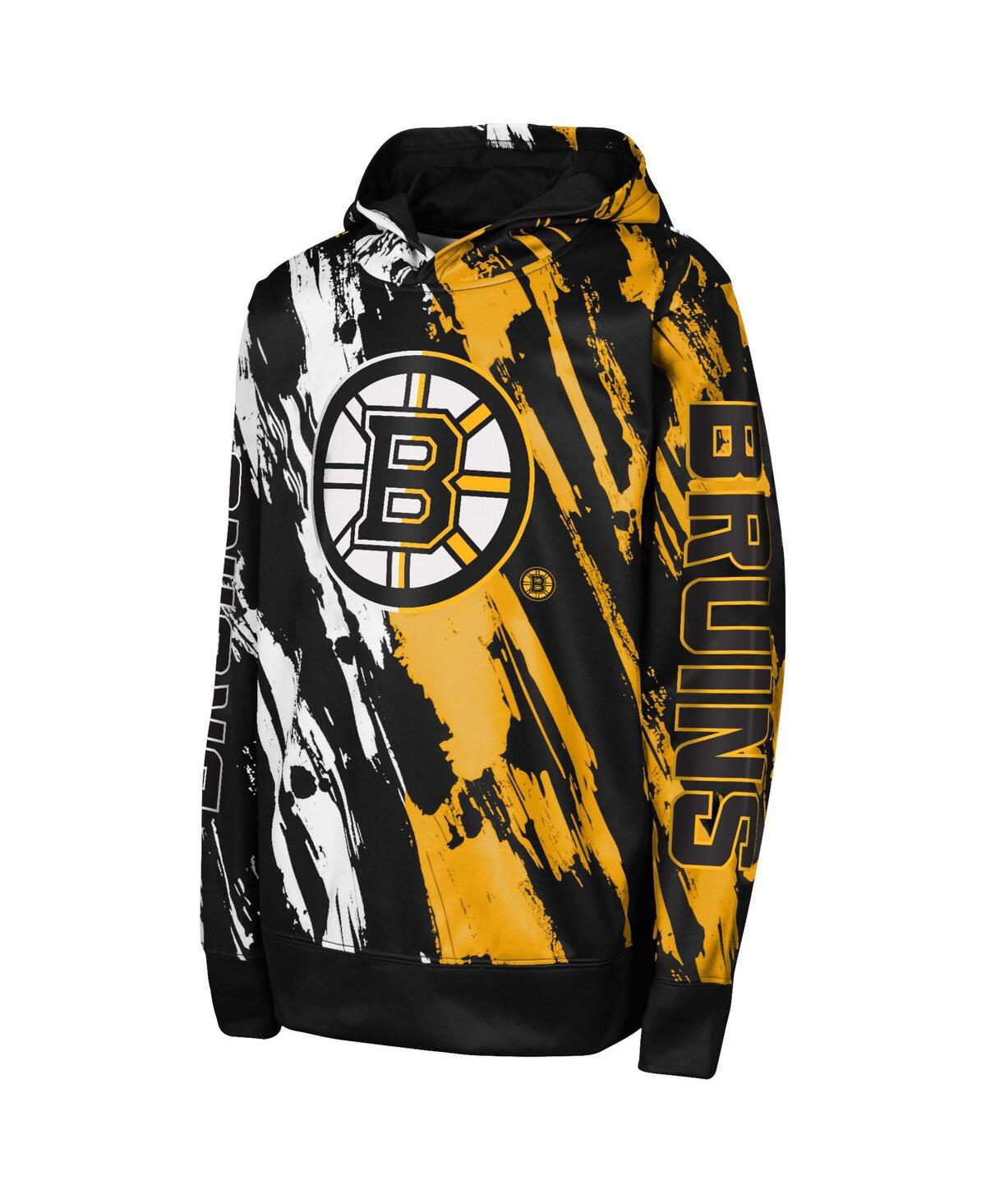 Outerstuff Preschool Black Boston Bruins Master Snipe Pullover Hoodie In Black