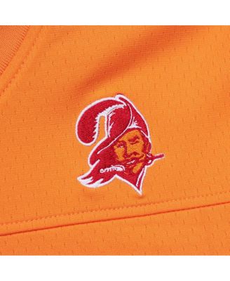 Men's Mike Alstott Orange Tampa Bay Buccaneers Player Name Number Hoodie Legacy Jersey