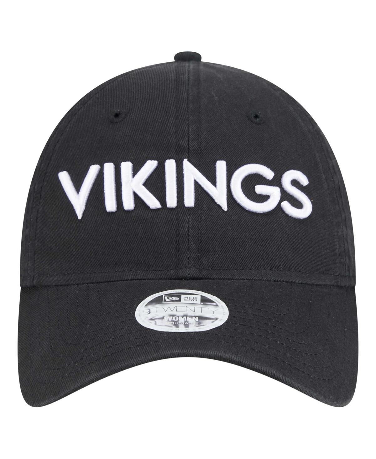 New Era Women's Black Minnesota Vikings Cece 9TWENTY Adjustable Hat