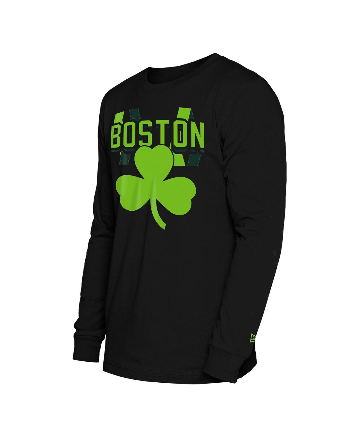 NEW ERA MEN'S BLACK BOSTON CELTICS 2024/25 CITY EDITION LONG SLEEVE T-SHIRT 