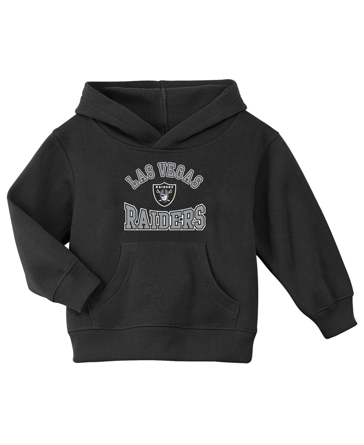 Outerstuff Toddler Black Las Vegas Raiders Home Town Pullover Fleece Hoodie In Black