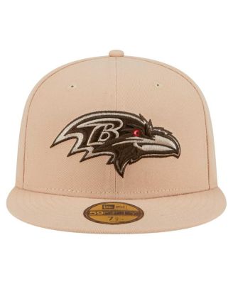 Men's Tan Baltimore Ravens Candied Pecan 59FIFTY Fitted Hat
