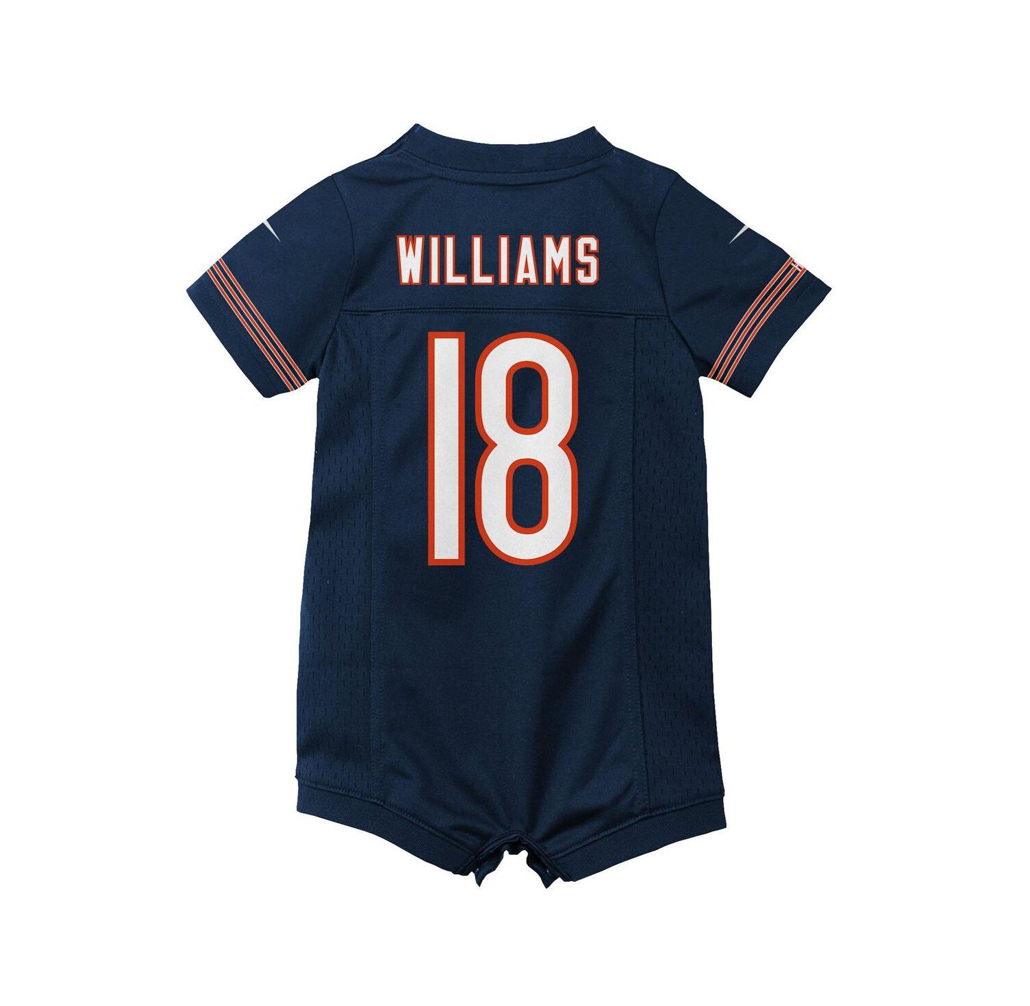 Big Boys and Girls Caleb Williams Navy Chicago Bears Game Romper Jersey