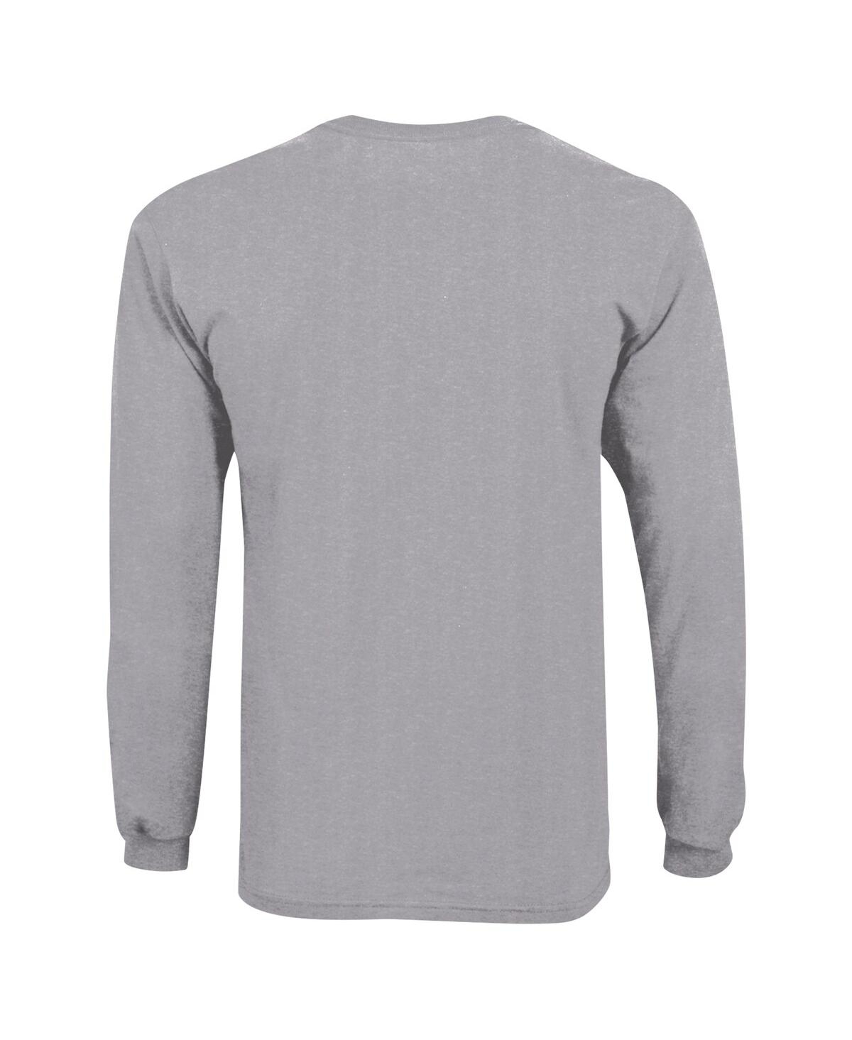 CHAMPION BIG BOYS AND GIRLS GRAY ALABAMA CRIMSON TIDE DISTRESSED ARCH OVER LOGO LONG SLEEVE T-SHIRT