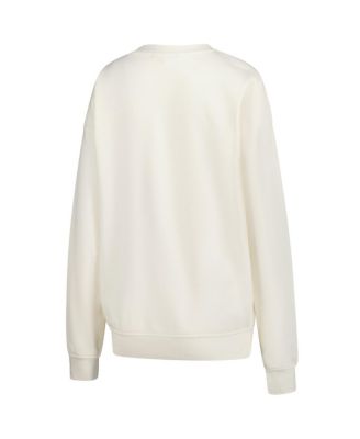 Women's Cream Detroit Lions Shooting Stars Pullover Sweatshirt