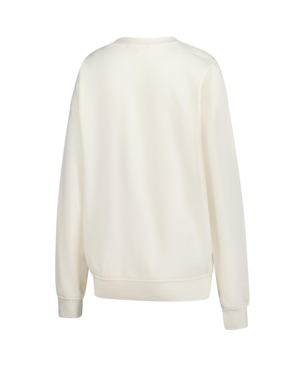 Mitchell & Ness Women's Cream Detroit Lions Shooting Stars Pullover Sweatshirt In Cream