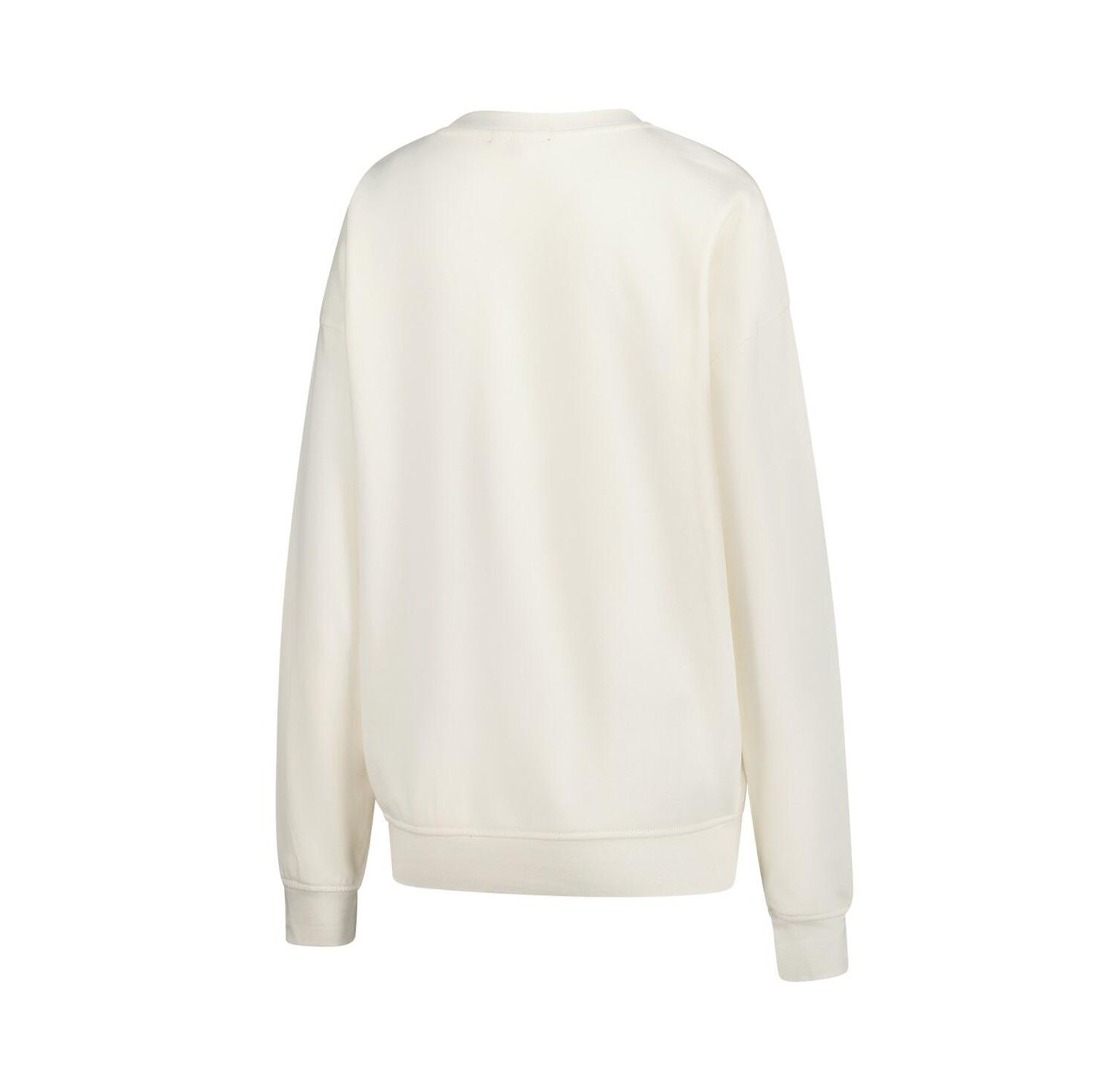 Women's Cream Detroit Lions Shooting Stars Pullover Sweatshirt