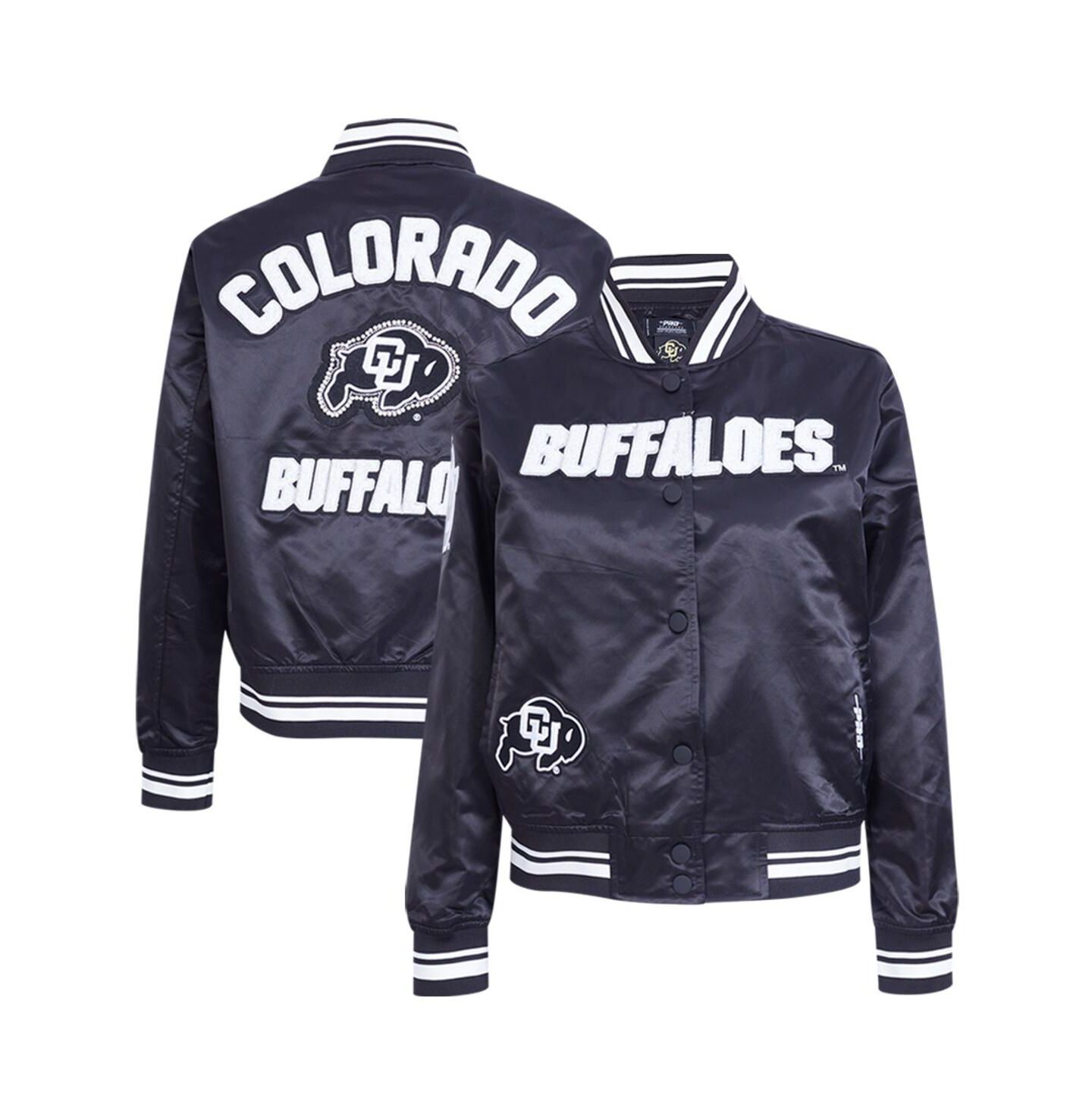 Женская куртка Pro Standard Black Colorado Buffaloes Satin Cultivated Pearl Full-Snap — фото 1