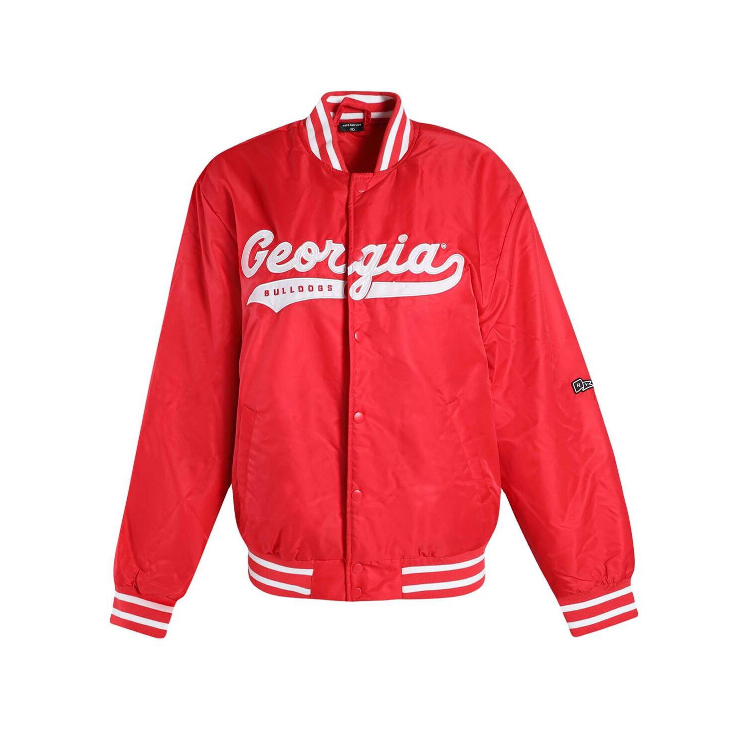 Women's Red Georgia Bulldogs A-Game Varsity Full-Snap Jacket
