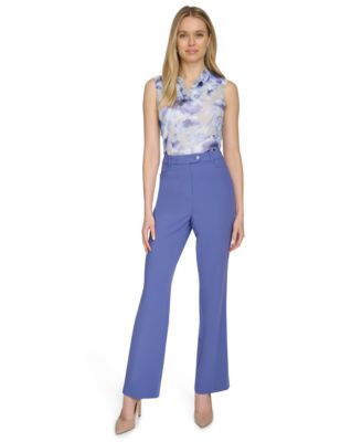 Calvin Klein Women's Lux Modern Fit Pants - Macy's