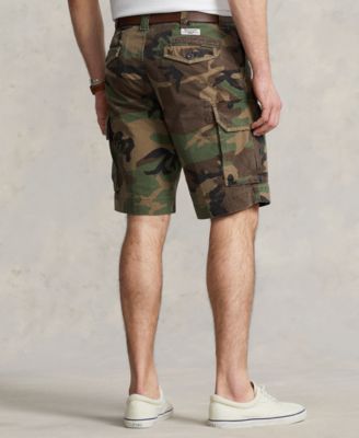 Men's Big & Tall Relaxed Fit 10" Camouflage Cotton Cargo Shorts