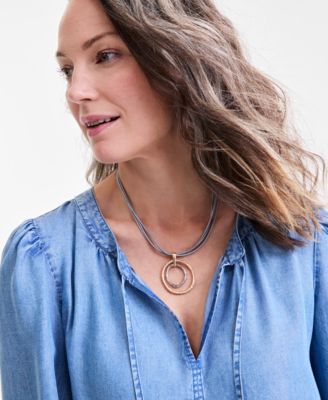 売れ筋商品|||スタイルアンドコー カットソー トップス レディース Women's Printed 3/4 Sleeve Split-Neck Blouse, Exclusively at Macy's Spot Airy Blue Style & Co Women's Printed Pima Cotton 3/4-Sleeve Top