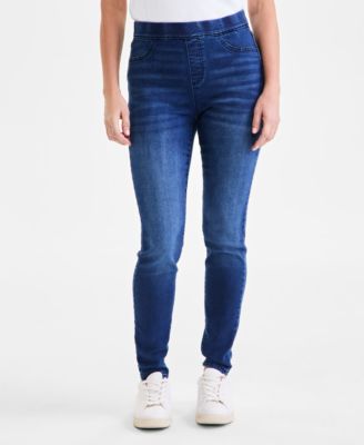 Women's Mid-Rise Pull-On Jeggings, Created for Macy's