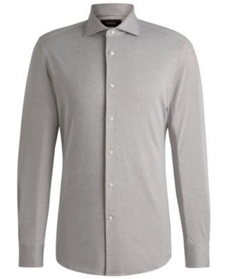 Men's Slim-Fit Cotton-Blend Shirt