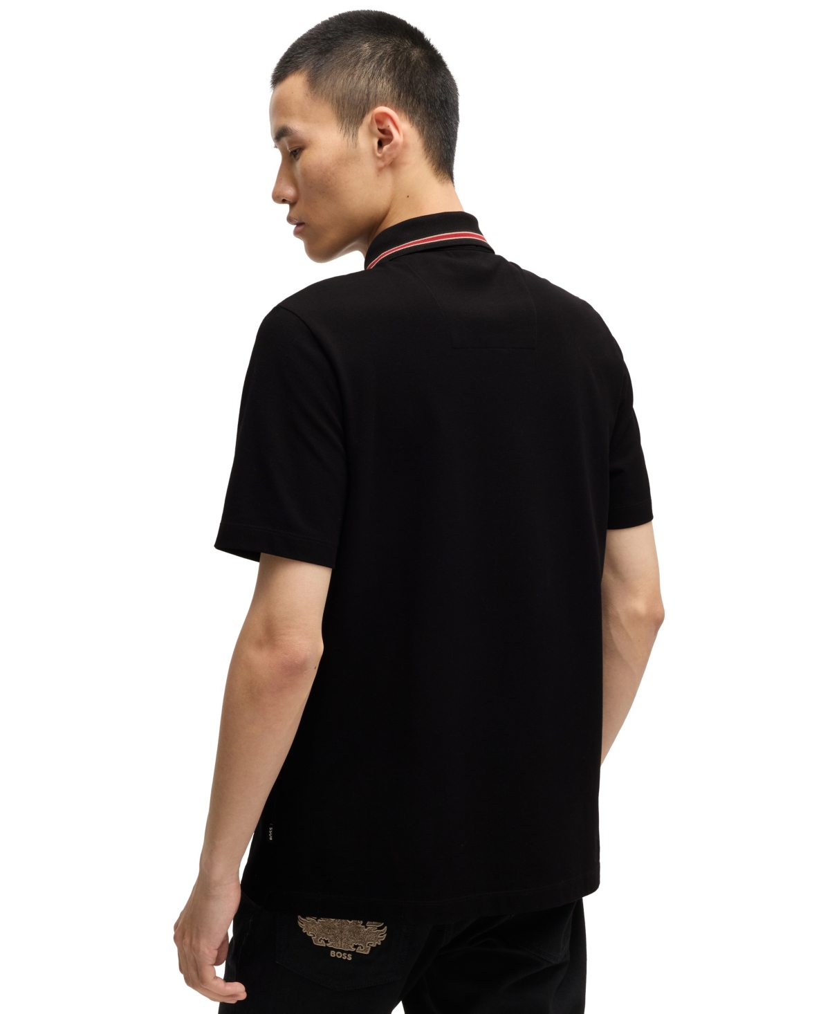 HUGO BOSS BOSS X CREATION OF THE GODS MEN'S REGULAR-FIT POLO 