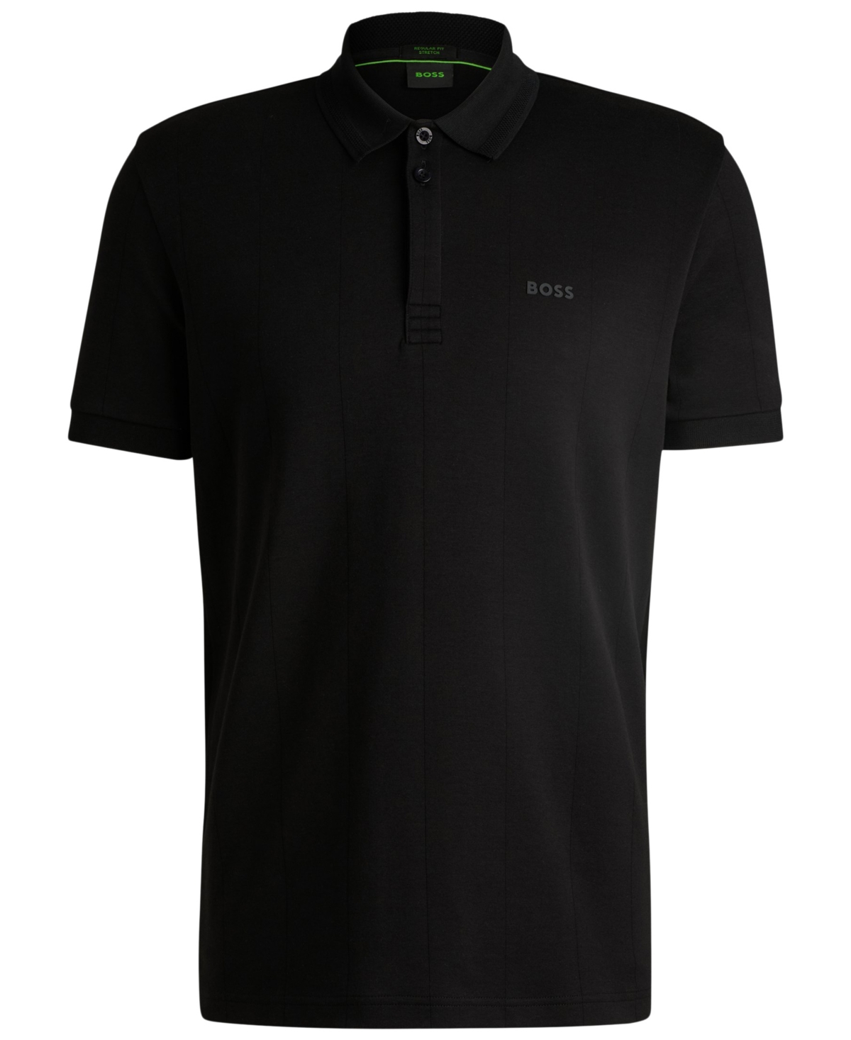 Hugo Boss Black Spread Collar Polo In Black
