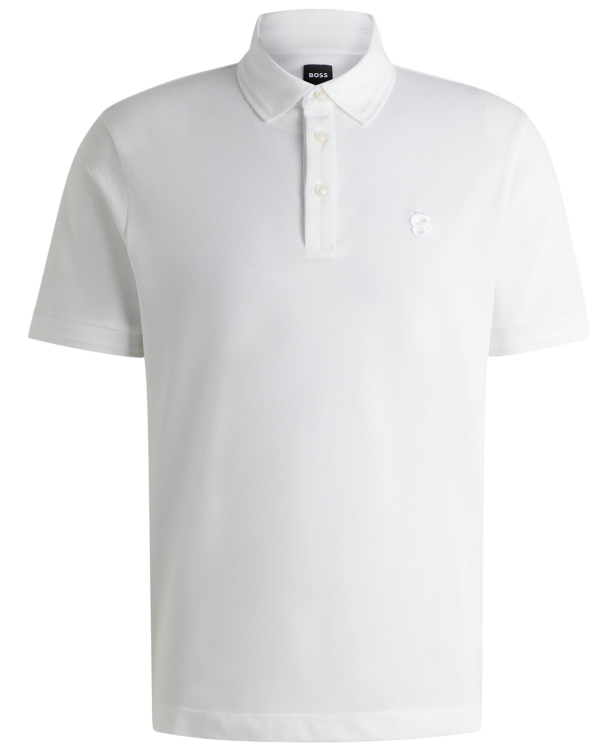 HUGO BOSS BOSS BY HUGO BOSS MEN'S DOUBLE B MONOGRAM REGULAR-FIT POLO 
