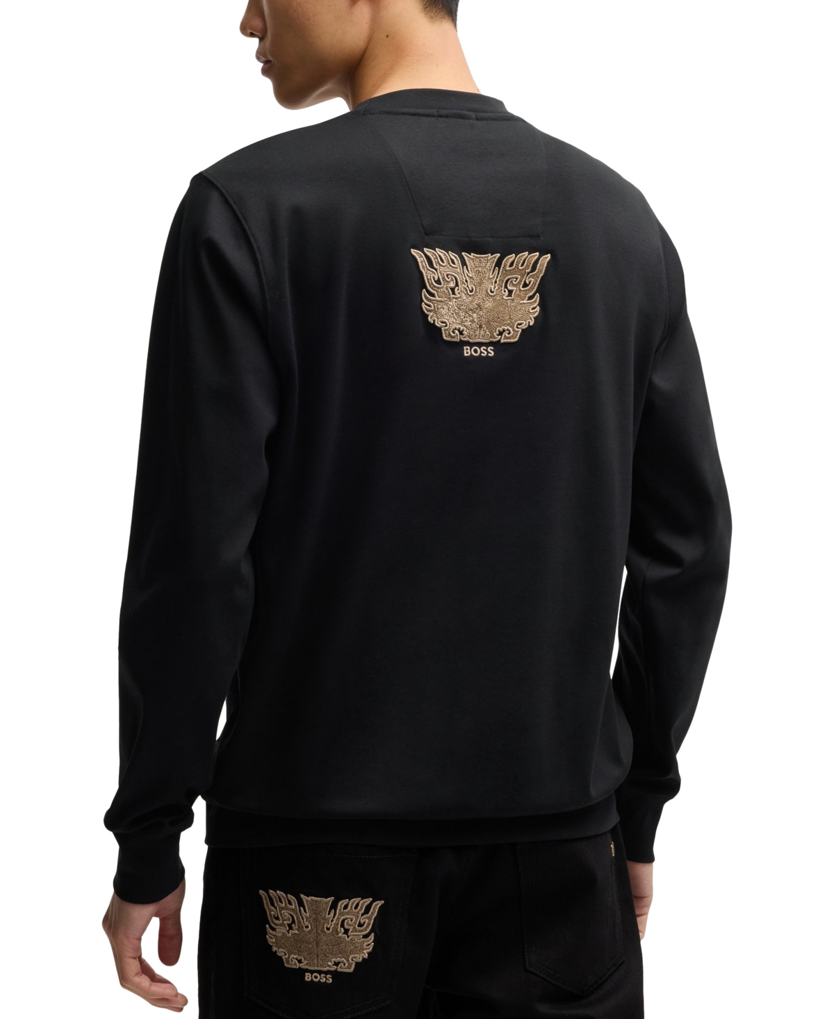 Hugo Boss X Creation Of The Gods Sweatshirt With Special Logo In Black