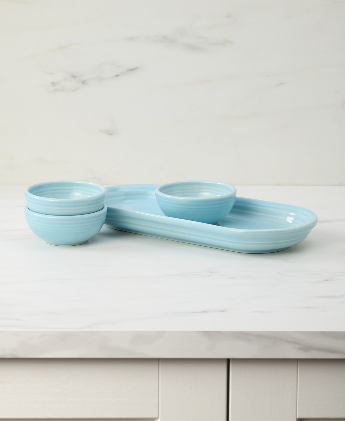 Fiesta Sky 4 Pc. Condiment Set In Sky