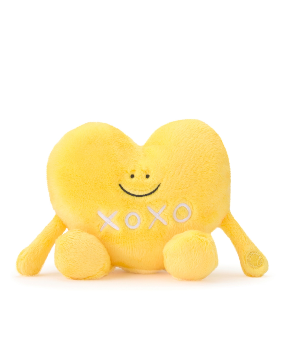 Geoffrey's Toy Box Buddies Conversation Hearts Plush Toy Set In Light,pastel Yellow
